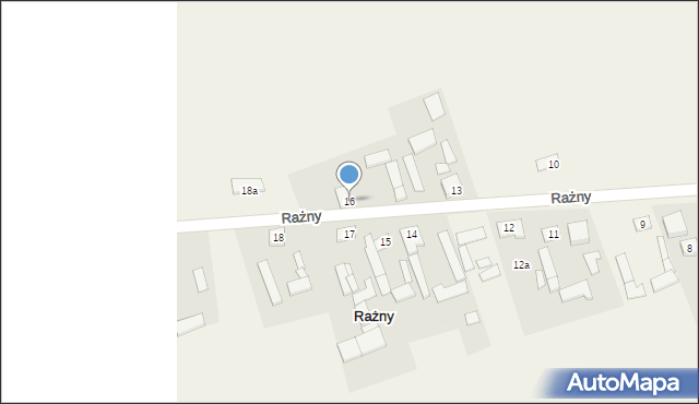 Rażny, Rażny, 16, mapa Rażny