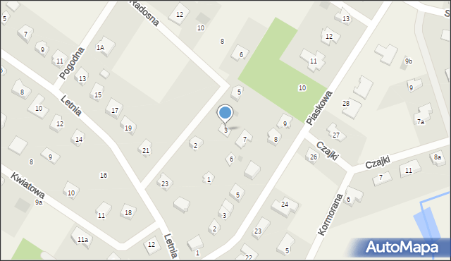 Rokocin, Radosna, 3, mapa Rokocin