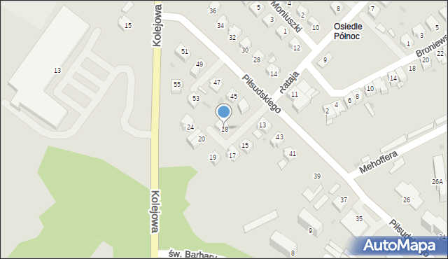 Ropczyce, Rataja Macieja, 18, mapa Ropczyce