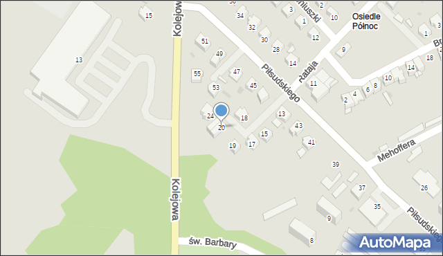 Ropczyce, Rataja Macieja, 20, mapa Ropczyce