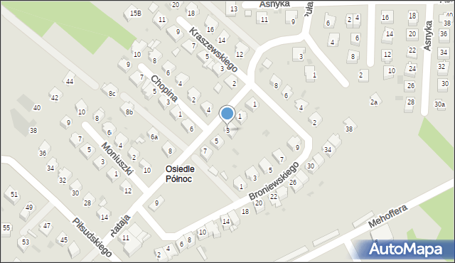 Ropczyce, Rataja Macieja, 3, mapa Ropczyce