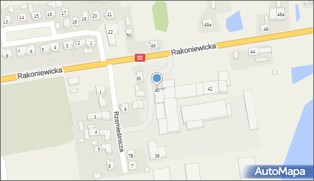 Rostarzewo, Rakoniewicka, 40, mapa Rostarzewo