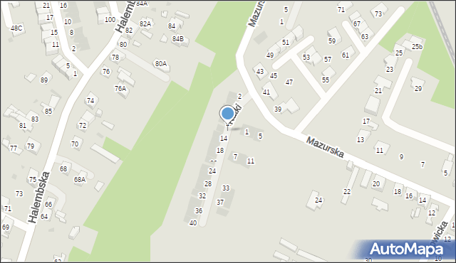 Ruda Śląska, Ratki Huberta, 12, mapa Rudy Śląskiej