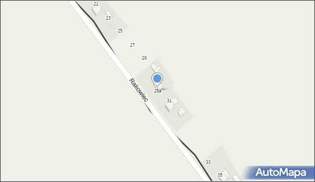 Rudyszwałd, Rakowiec, 29a, mapa Rudyszwałd