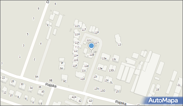 Rumia, Rajska, 11BA, mapa Rumia