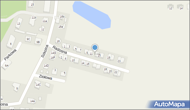 Rumianek, Radosna, 13, mapa Rumianek