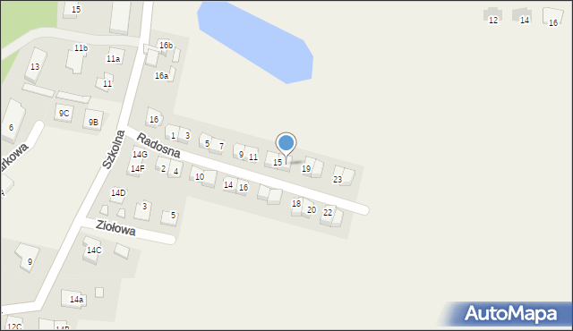 Rumianek, Radosna, 17, mapa Rumianek