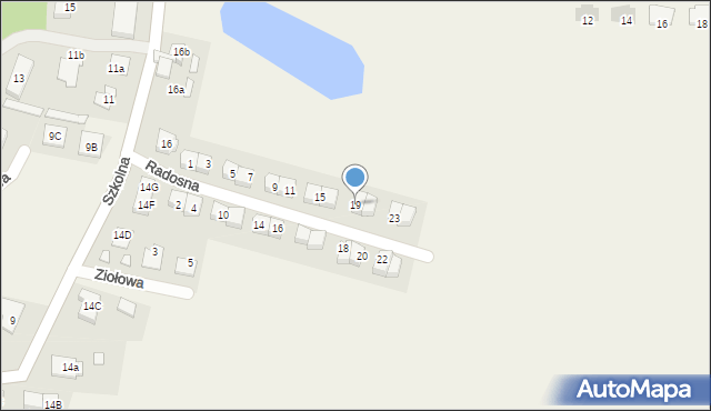 Rumianek, Radosna, 19, mapa Rumianek