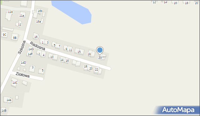 Rumianek, Radosna, 23, mapa Rumianek