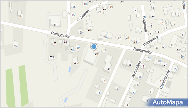 Rybie, Raszyńska, 47, mapa Rybie