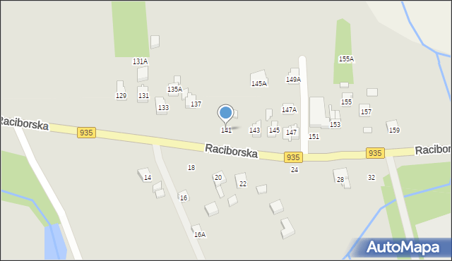 Rydułtowy, Raciborska, 141, mapa Rydułtowy