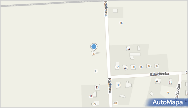 Rykoszyn, Radosna, 37, mapa Rykoszyn