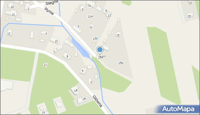 Rynia, Radzymińska, 15A, mapa Rynia