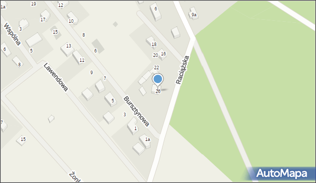 Rytel, Raciążska, 26, mapa Rytel