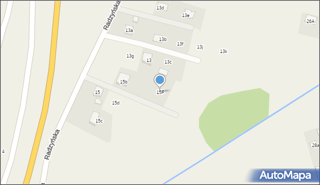 Rzeczyca, Radzyńska, 15F, mapa Rzeczyca