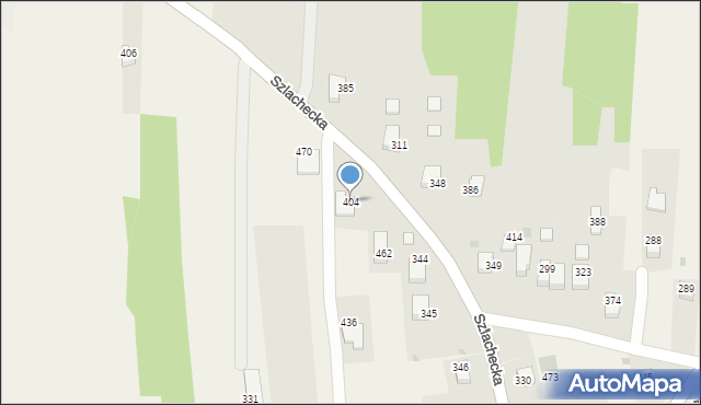 Rzozów, Rajska, 1, mapa Rzozów