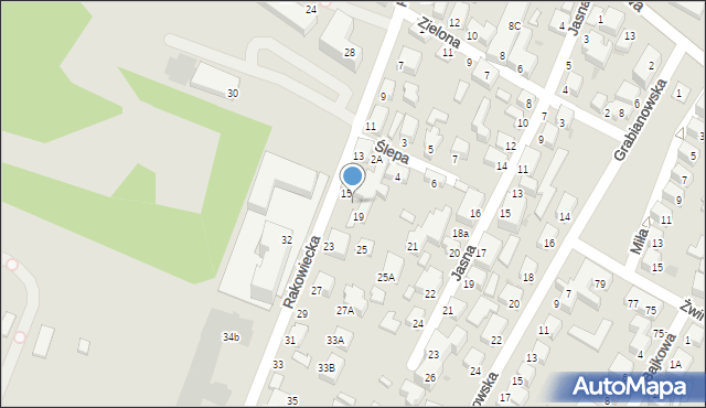 Siedlce, Rakowiecka, 17, mapa Siedlce