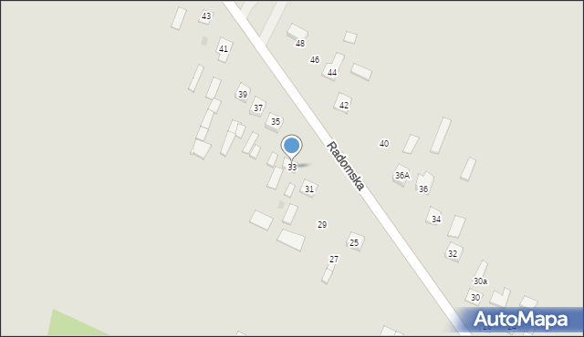 Sienno, Radomska, 33, mapa Sienno