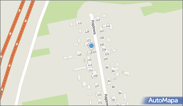 Skarżysko-Kamienna, Rajdowa, 117, mapa Skarżysko-Kamienna