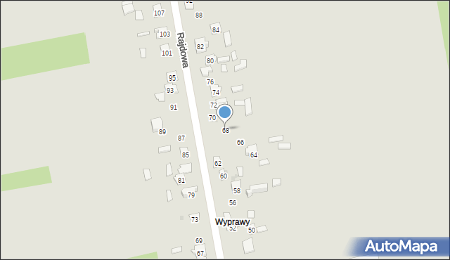 Skarżysko-Kamienna, Rajdowa, 68, mapa Skarżysko-Kamienna