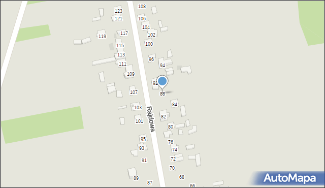 Skarżysko-Kamienna, Rajdowa, 88, mapa Skarżysko-Kamienna