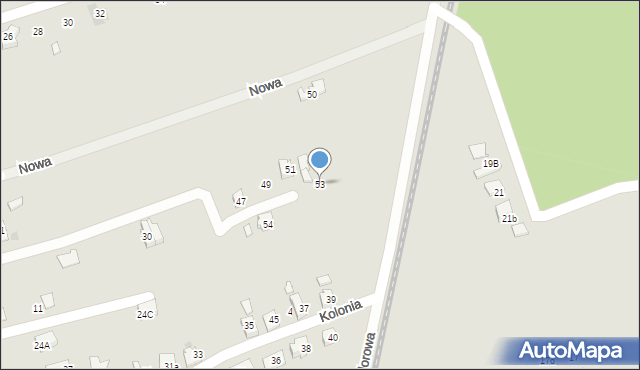 Skoczów, Raszki Andrzeja, 53, mapa Skoczów