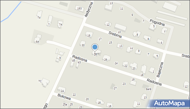 Sochaczew, Radosna, 28, mapa Sochaczew