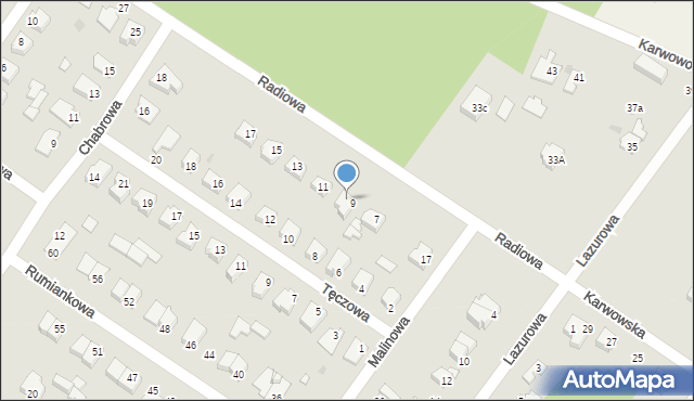 Sochaczew, Radiowa, 9A, mapa Sochaczew
