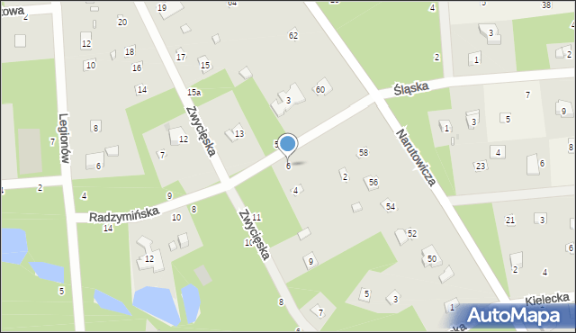 Sokolniki-Las, Radzymińska, 6, mapa Sokolniki-Las