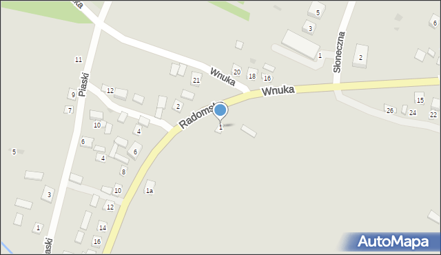 Solec nad Wisłą, Radomska, 1, mapa Solec nad Wisłą
