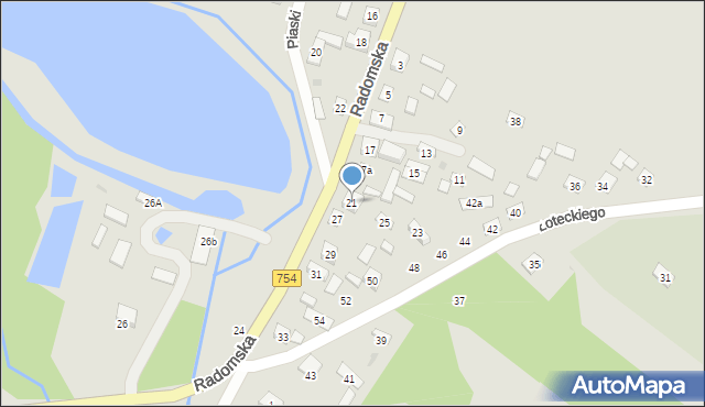 Solec nad Wisłą, Radomska, 21, mapa Solec nad Wisłą