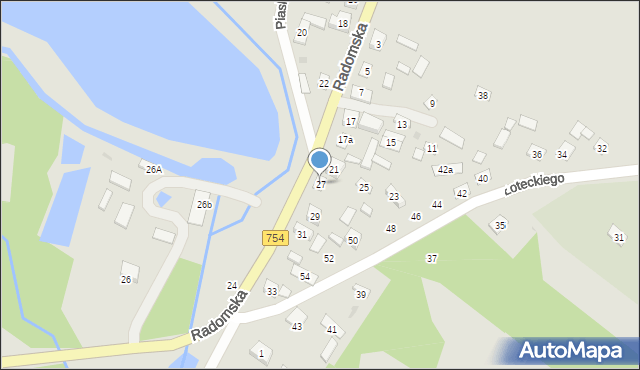 Solec nad Wisłą, Radomska, 27, mapa Solec nad Wisłą