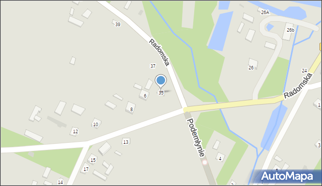 Solec nad Wisłą, Radomska, 35, mapa Solec nad Wisłą