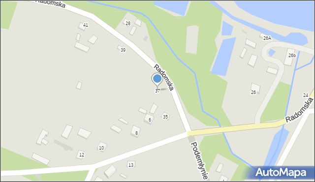 Solec nad Wisłą, Radomska, 37, mapa Solec nad Wisłą