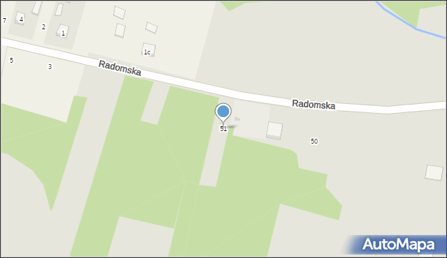 Solec nad Wisłą, Radomska, 51, mapa Solec nad Wisłą