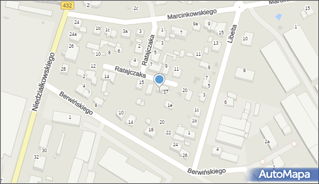 Środa Wielkopolska, Ratajczaka Franciszka, 19, mapa Środa Wielkopolska