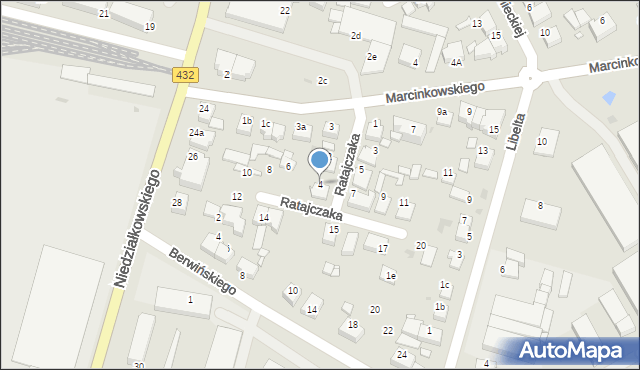 Środa Wielkopolska, Ratajczaka Franciszka, 4, mapa Środa Wielkopolska