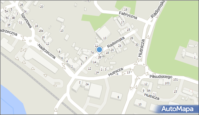 Starachowice, Radomska, 16, mapa Starachowic