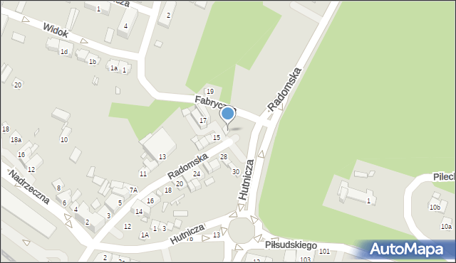 Starachowice, Radomska, 19a, mapa Starachowic