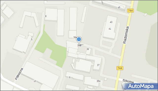 Starachowice, Radomska, 39B, mapa Starachowic