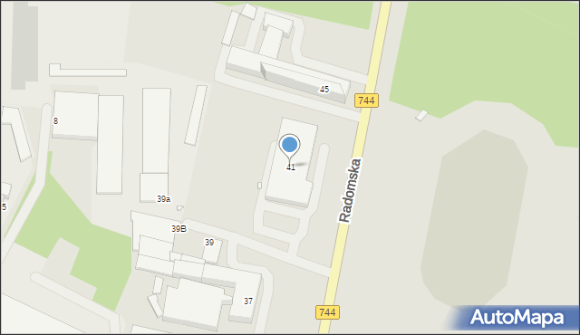 Starachowice, Radomska, 41, mapa Starachowic