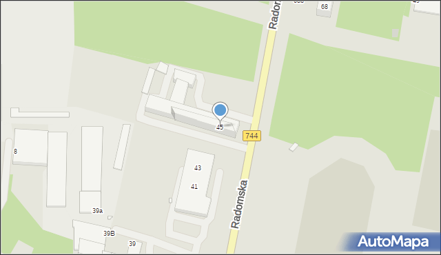 Starachowice, Radomska, 45, mapa Starachowic