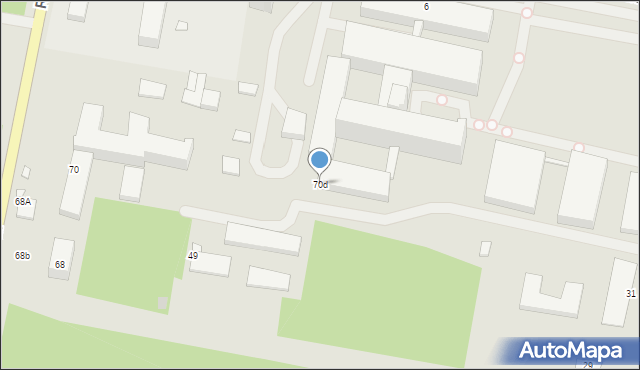 Starachowice, Radomska, 70d, mapa Starachowic