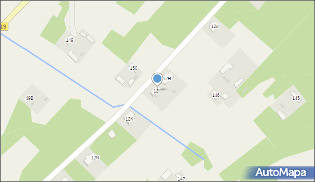 Stare Budy, Radziejowicka, 12i, mapa Stare Budy