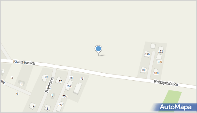 Stary Kraszew, Radzymińska, 208, mapa Stary Kraszew