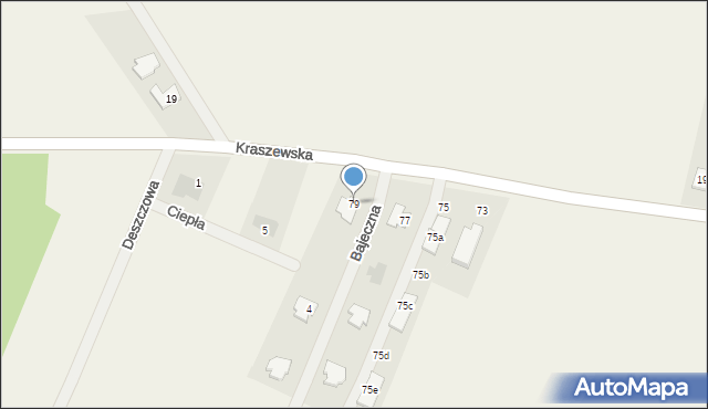 Stary Kraszew, Radzymińska, 79, mapa Stary Kraszew