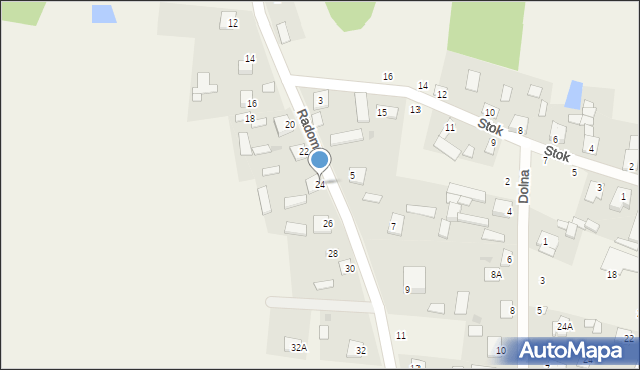 Stromiec, Radomska, 24, mapa Stromiec