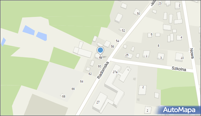 Stromiec, Radomska, 58, mapa Stromiec
