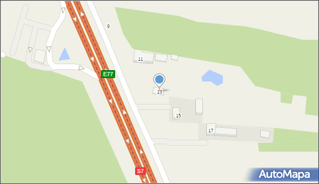 Sucha, Radomska, 13, mapa Sucha