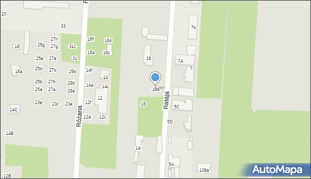 Sulejówek, Rataja, 18a, mapa Sulejówek